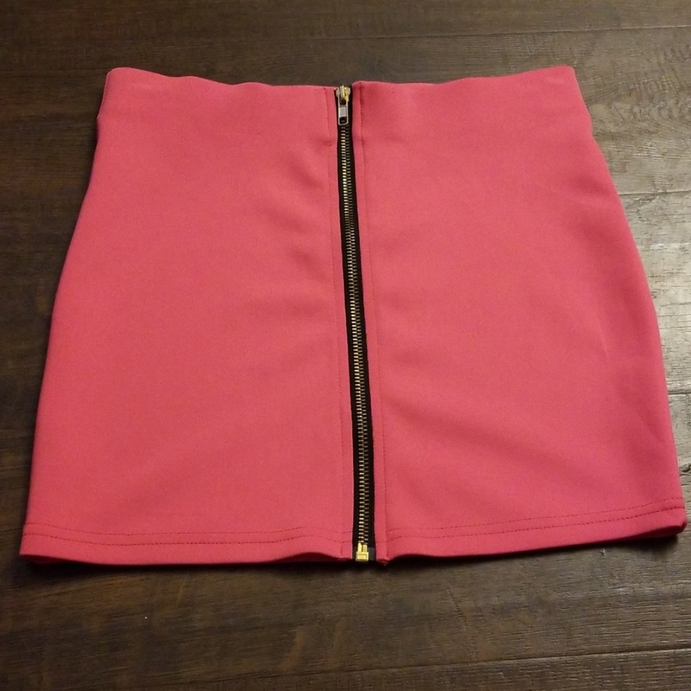 Pink & Gold mini skirt